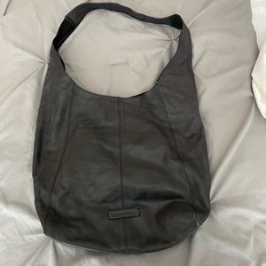 Lucky brand black leather hobo bag